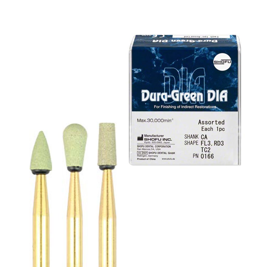 Shofu Dura-Green DIA CA Assorted  3/Box