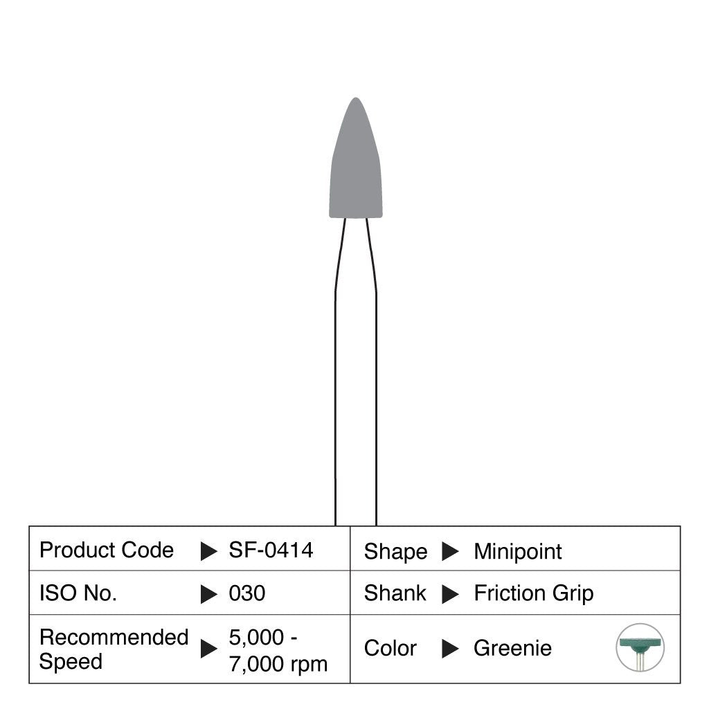 Shofu Greenie Minipoint FG #0414 12/Box