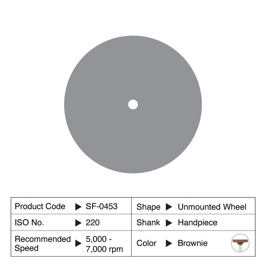 Shofu Brownie HP Unmounted Wheel #0453 12/Box