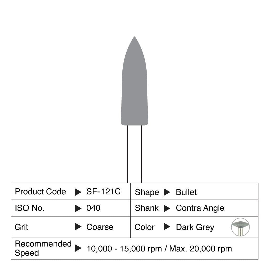 Shofu Ceramaster Coarse Bullet CA #0121C 3/Box