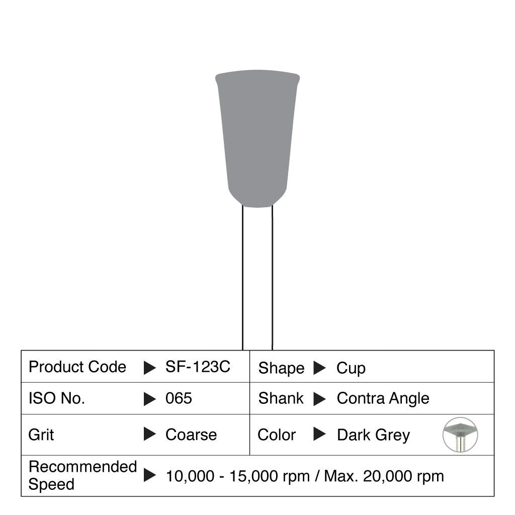 Shofu Ceramaster Coarse Cup CA #0123C 3/Box