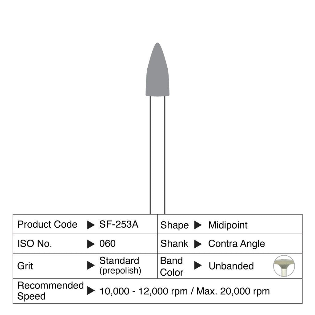 Shofu Ceramiste Standard Midipoint CA #0253A 12/Box