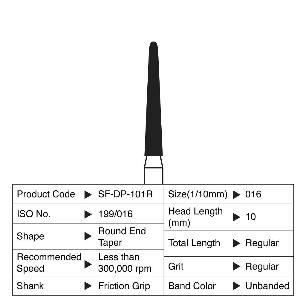 Shofu Diamond Point FG Regular Grit #101R 10/Box