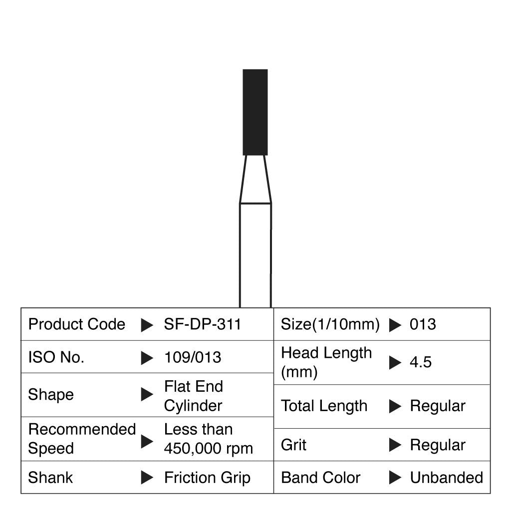 Shofu Diamond Point FG Regular Grit #311 10/Box