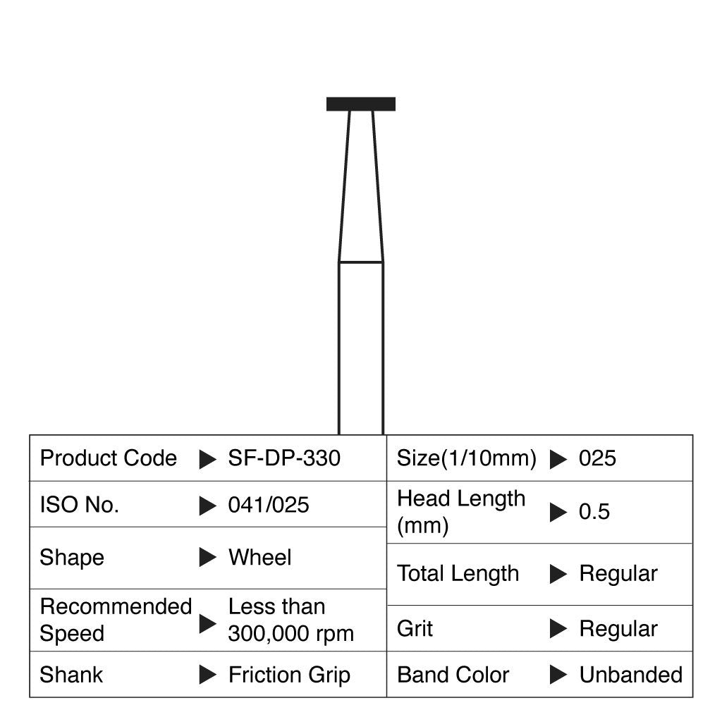 Shofu Diamond Point FG Regular Grit #330 10/Box