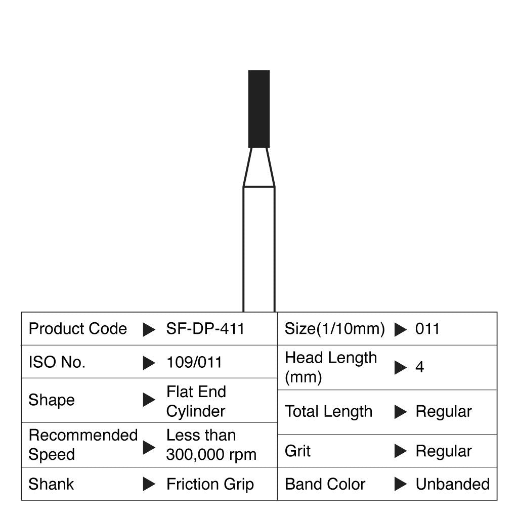 Shofu Diamond Point FG Regular Grit #411 10/Box