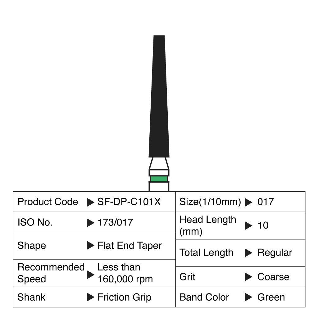 Shofu Diamond Point FG Coarse Grit #C101X 10/Box