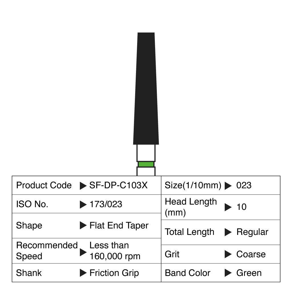 Shofu Diamond Point FG Coarse Grit #C103X 10/Box