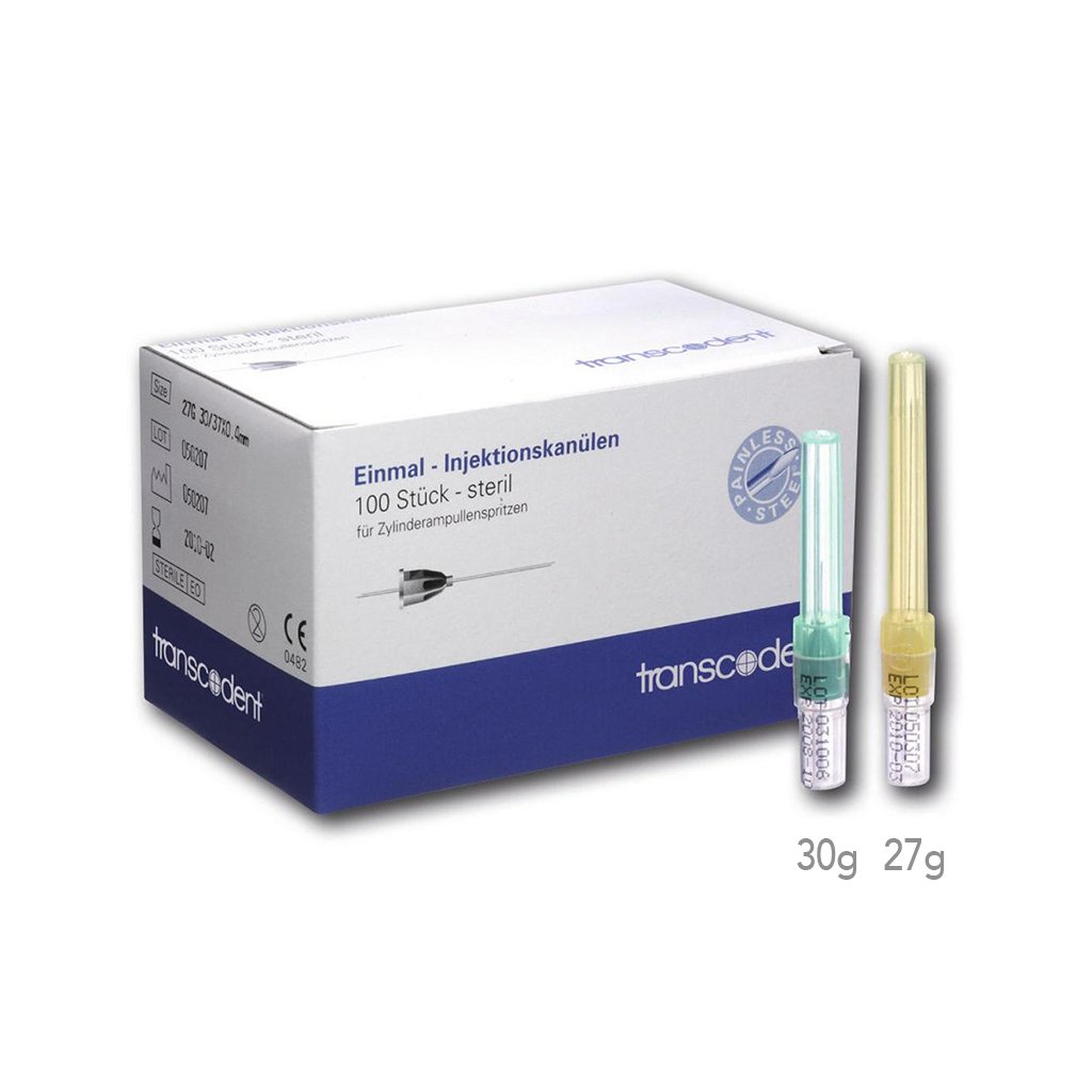 Transcoject Needle 27G - 0.4 x 30mm 100/Bx